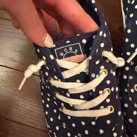 Skechers BOBS B Cute "Dot Dot Dot" Women’s Canvas Sneakers Size 9 - Picture 4 of 8